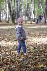 boy walking in the Park