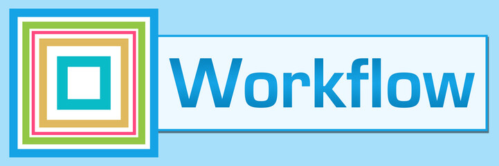 Workflow Blue Colorful Squares Inside Horizontal 