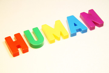 Human Mensch Schrift Color Farbe