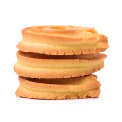 Cookies on white background