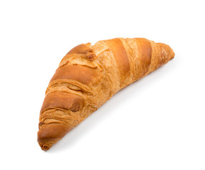 Sweet braided puff pastry isolated or pate feuilletee