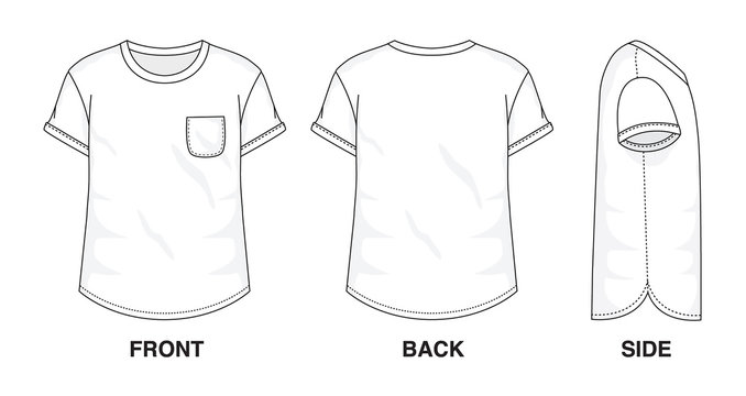 Ghosted Pocket T-Shirt Template (PSD) | everestaircool.com.au