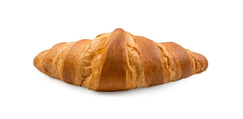 Sweet braided puff pastry isolated or pate feuilletee