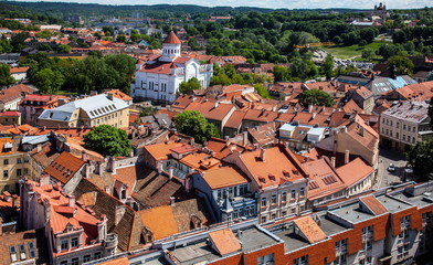 Fototapeta na wymiar Vilnius Old Town Roofs