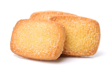 Cookies on white background