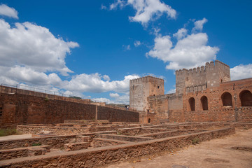 Fototapeta premium Alcazaba nazarí de la alhambra de Granada, Andalucía