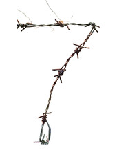 Number barbed wire