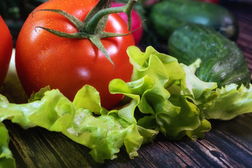 vegetables and fruits background healthy organic food concept