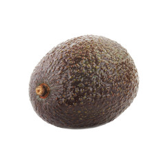 Obraz na płótnie Canvas brown avocado hass isolated on white background