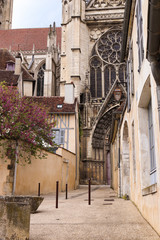 Fototapeta na wymiar Cathedral saint-etienne Auxerre