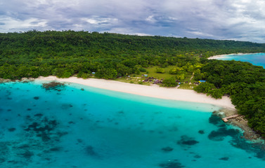 Champagne Beach, Vanuatu, Espiritu Santo island, near Luganville,  South Pacific