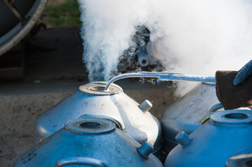 Nitrogen storage tank at new factory
