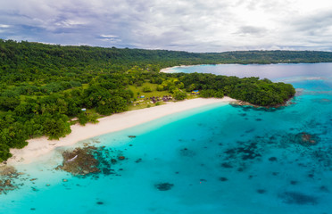 Champagne Beach, Vanuatu, Espiritu Santo island, near Luganville,  South Pacific