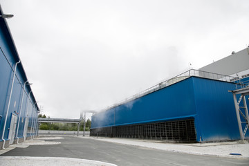 modern heat and power station pipes