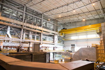 crane in the power plant workshop