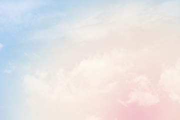 cloud background with a pastel colour