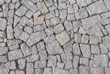 Background of stone pavement texture.