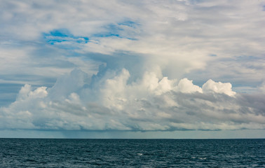 Cumulonimbus clouds over tropical ocean Northern Territory Australia