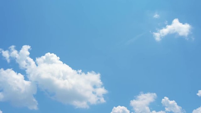 Blue sky and White cloud. clear blue sky with plain white cloud with 4k resolution