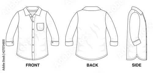 button up shirt template