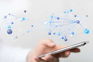 network digital interface in hand