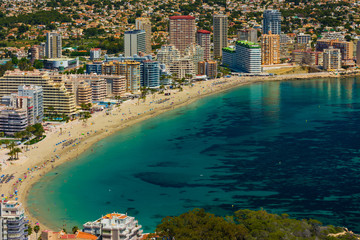Calpe and beaches view