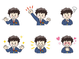 中高生の男の子セット02（ブレザー）
