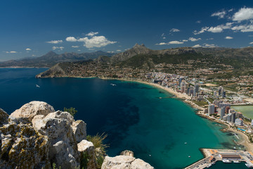 Obraz premium Calpe and beaches view