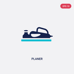 two color planer vector icon from construction and tools concept. isolated blue planer vector sign symbol can be use for web, mobile and logo. eps 10