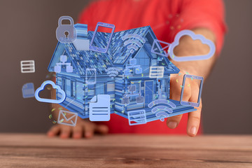 using futuristic interface of smart home automation iot