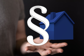 law house contract in hand