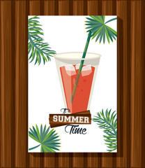 Summer time card and poster