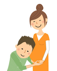 若いカップル 妊婦