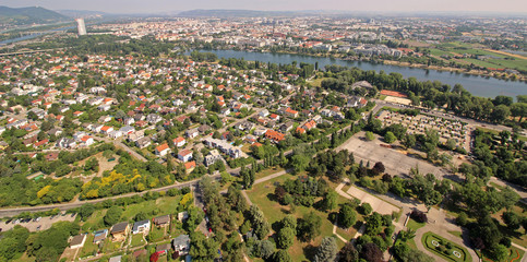 Wien Stadtteil von oben
