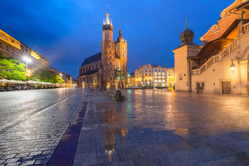 Fototapeta na wymiar Main market square, Krakow, Poland