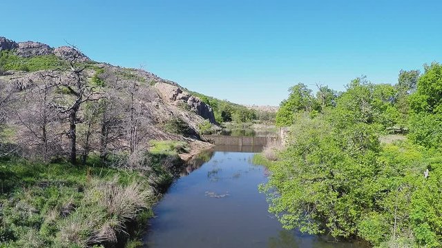 Clear Creek From Bridge- Wichita Mountains Nature Reserve