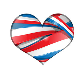 france background heart flag