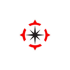 Compass logo icon vector template