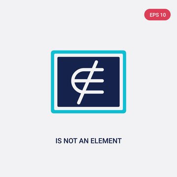 two color is not an element of vector icon from education concept. isolated blue is not an element of vector sign symbol can be use for web, mobile and logo. eps 10