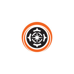 Compass logo icon vector template