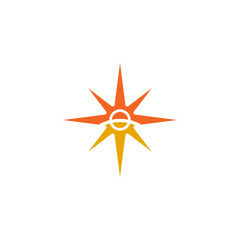 Compass logo icon vector template