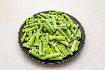 Frozen organic green beans.