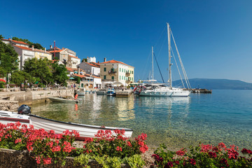 Fishing boats at the port, Valun, Cres Island, Kvarner Gulf, Croatia
