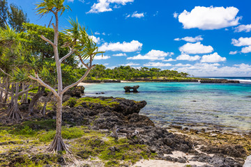 Fototapeta na wymiar Eton Beach, Efate Island, Vanuatu, near Port Vila - famous beach on the east coast