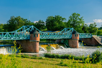 Barrier river of 1900s in Wroclaw, Poland