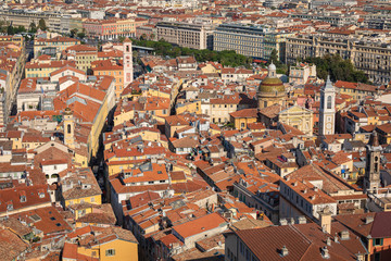Fototapeta premium View of Old Town in Nice. Cote d'Azur France. France.