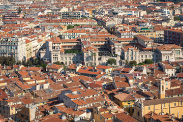 Fototapeta na wymiar View of Old Town in Nice. Cote d'Azur France. France.