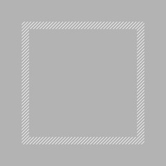 fashionable frame grey pastel color flat lay style and square for copy space, empty frame grey for banner design, template of grey frame banner blank for advertising graphic beauty cosmetics fashion