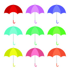 Umbrella vector design illustration isolated on white background