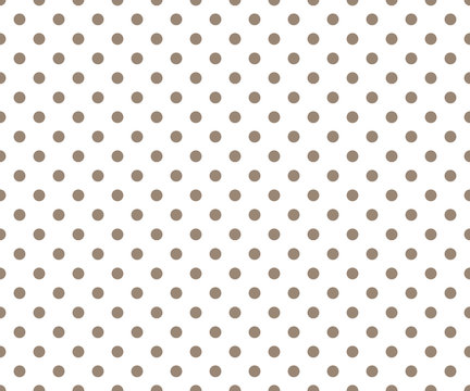 Grey polka dot seamless pattern on the white background, abstract geometrical simple image illustration